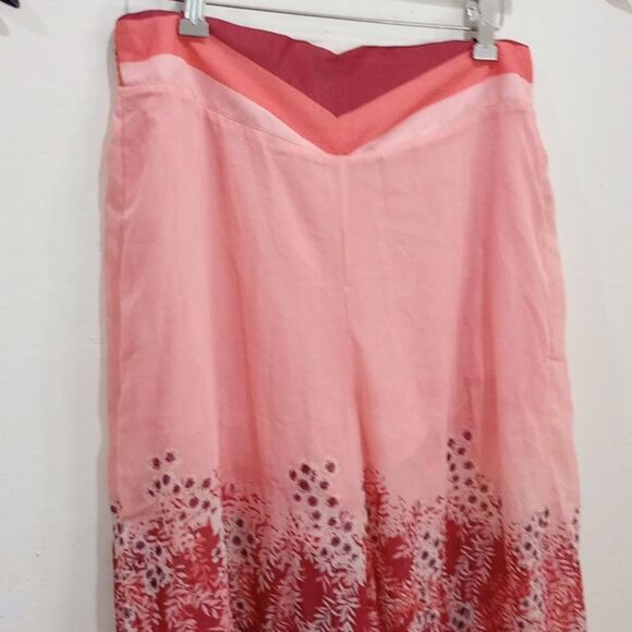 Free People Off The Grid Lightweight Floral Print Culottes Palazzo Pants Size M - Picture 6 of 13